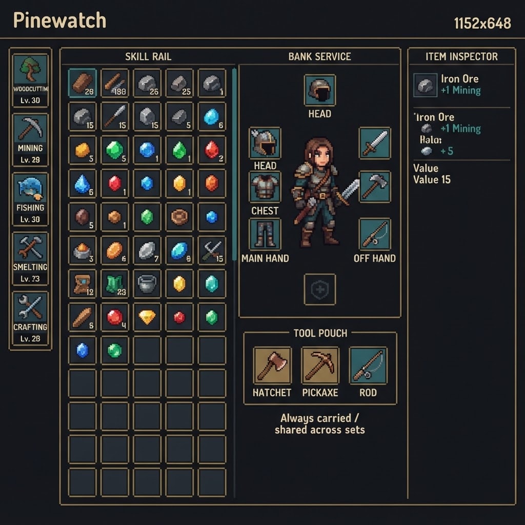 Image: Production UI composition alternative for Pinewatc