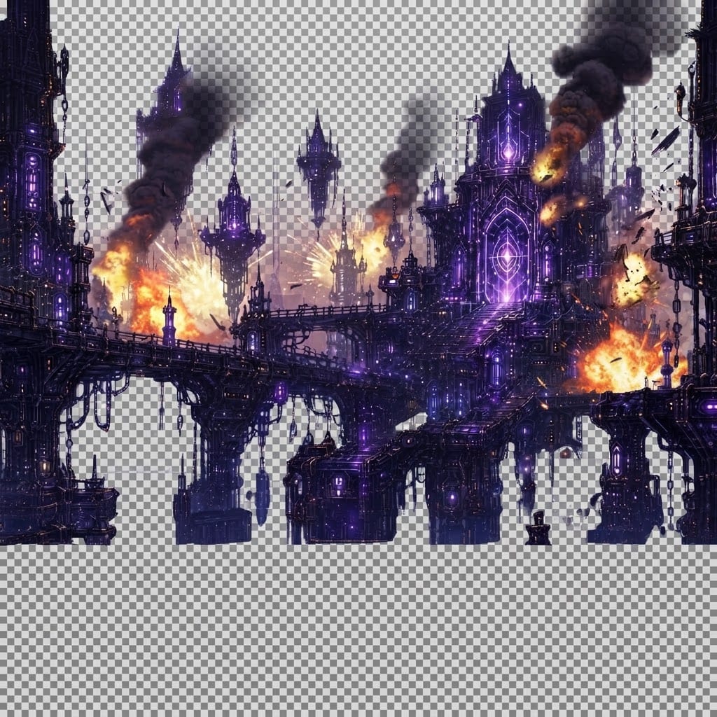 Image: Keep EXACT same art style as this city-under-attac