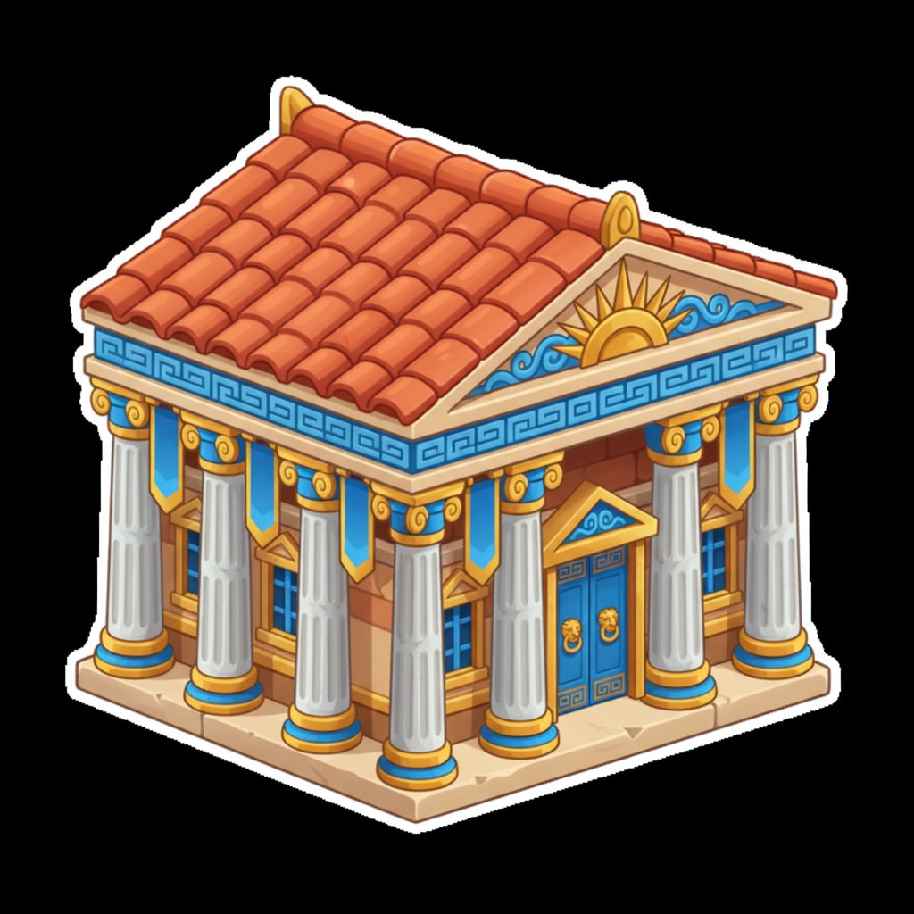 Image: Game building sprite ONLY on fully transparent bac