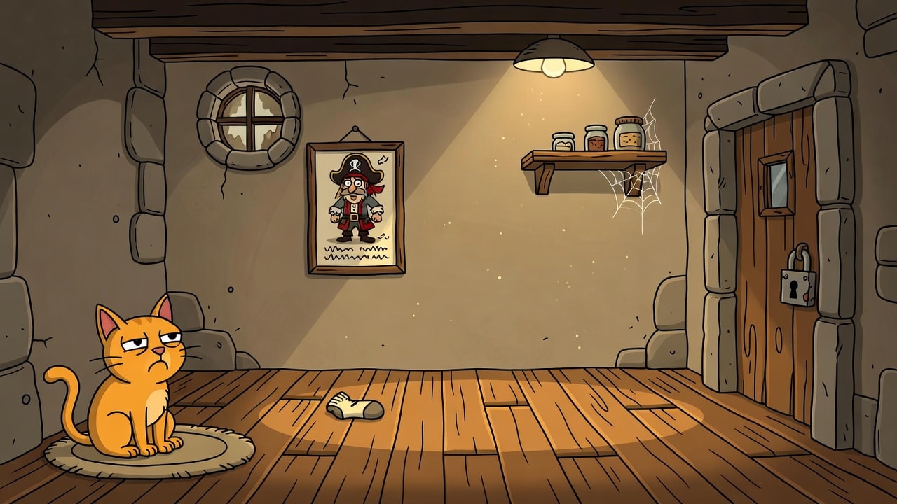 Basement Storeroom Cartoon Background