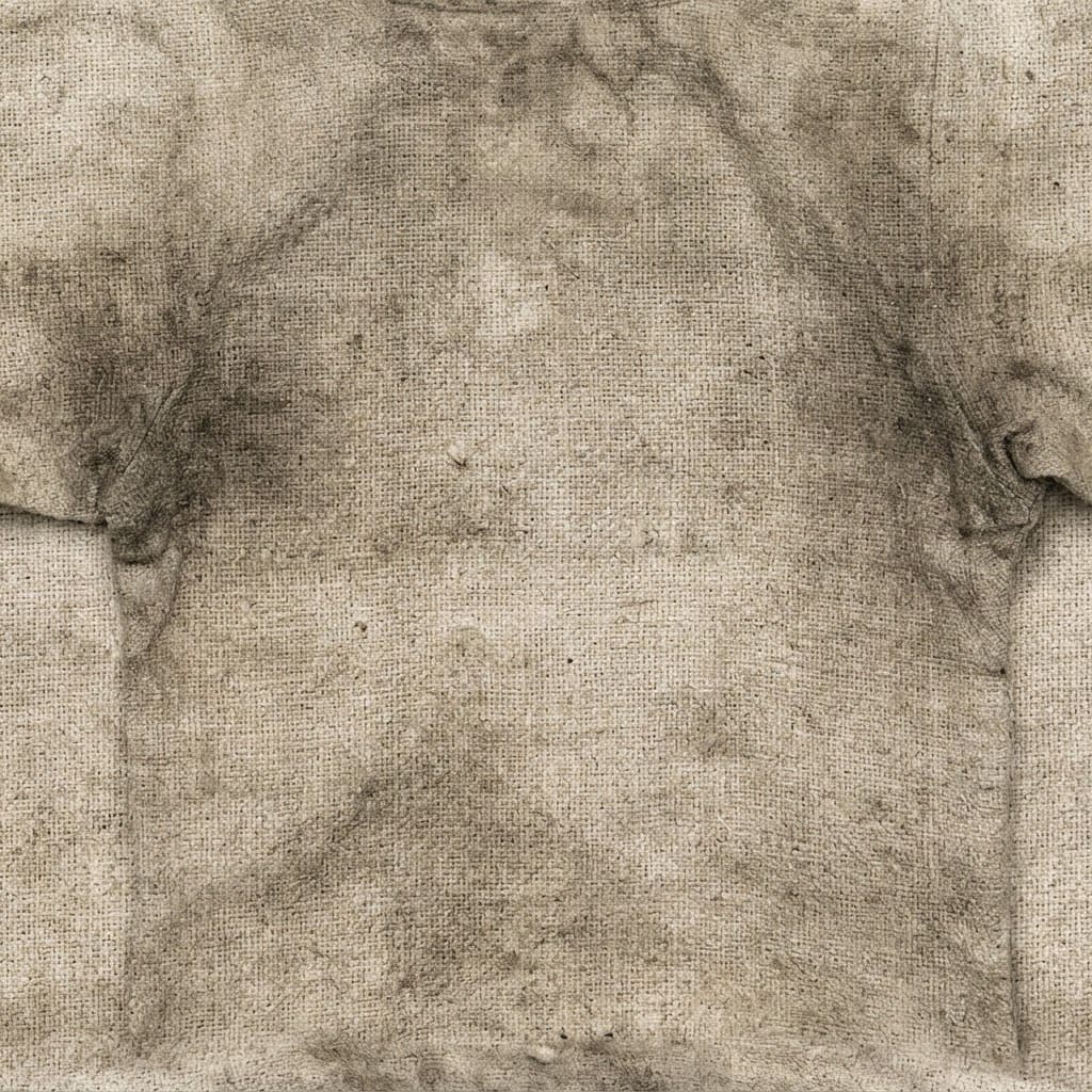 Image: Seamless tiling texture, dirty undyed medieval lin