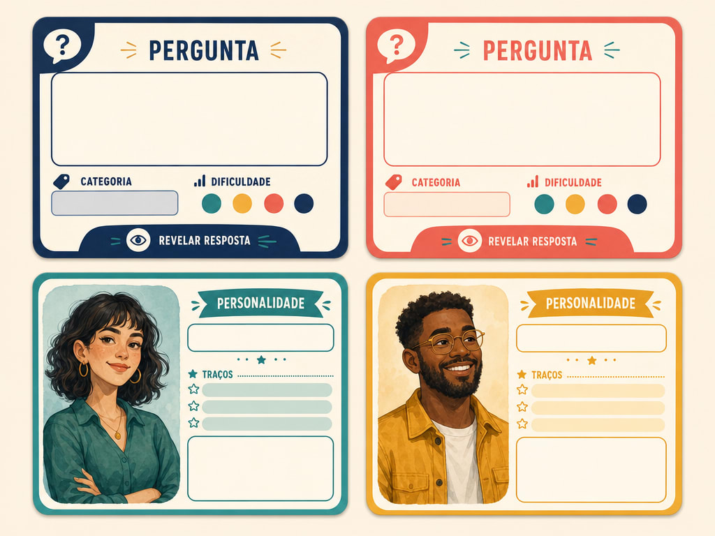 Modelos de Cartas Perguntas e Personalidades
