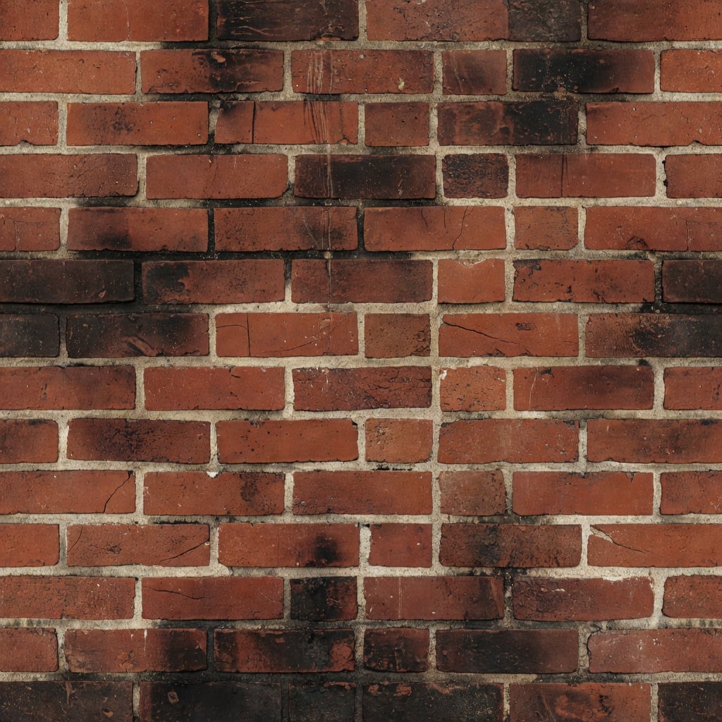 Soot-darkened Fireplace Brick