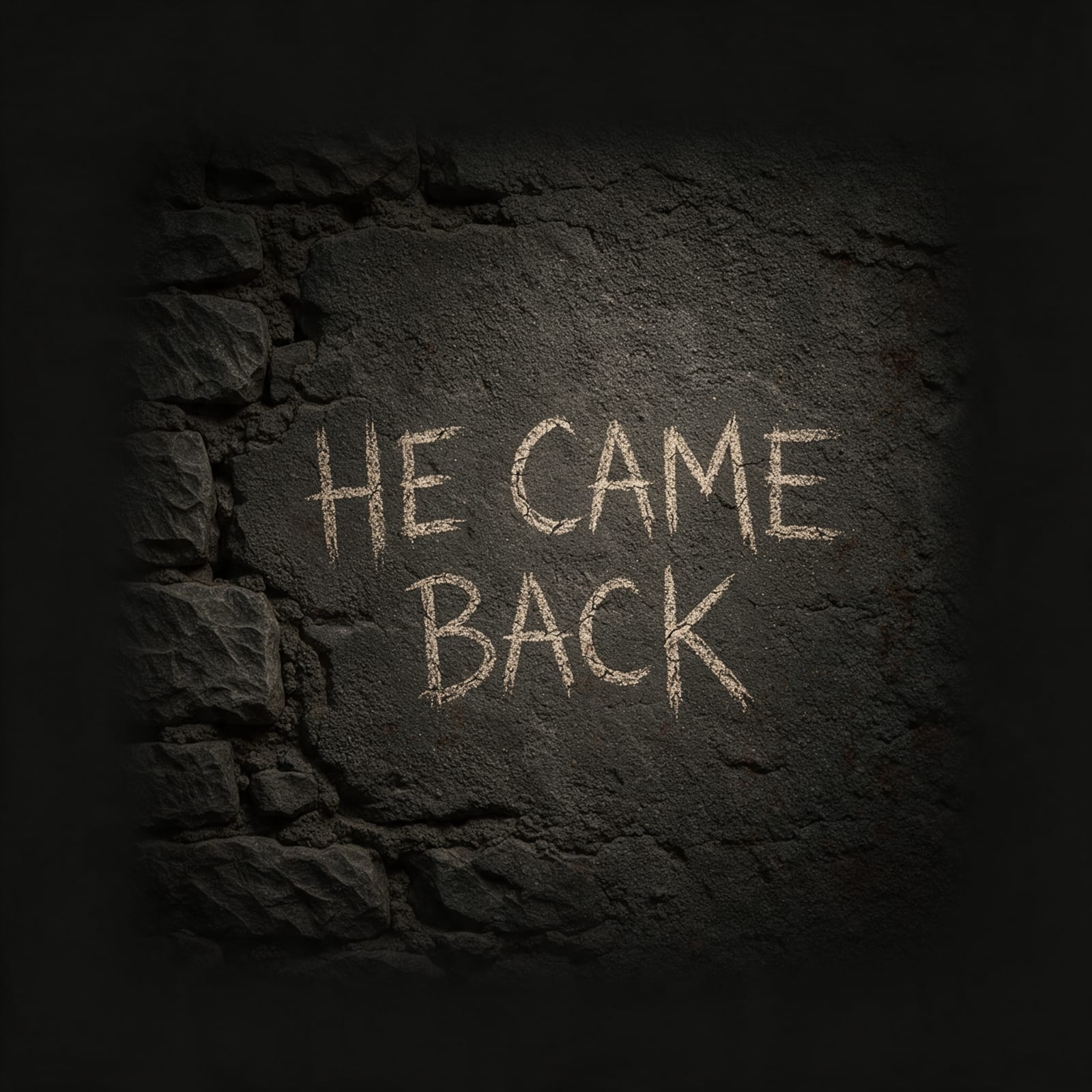 Wall Warning - HE CAME BACK