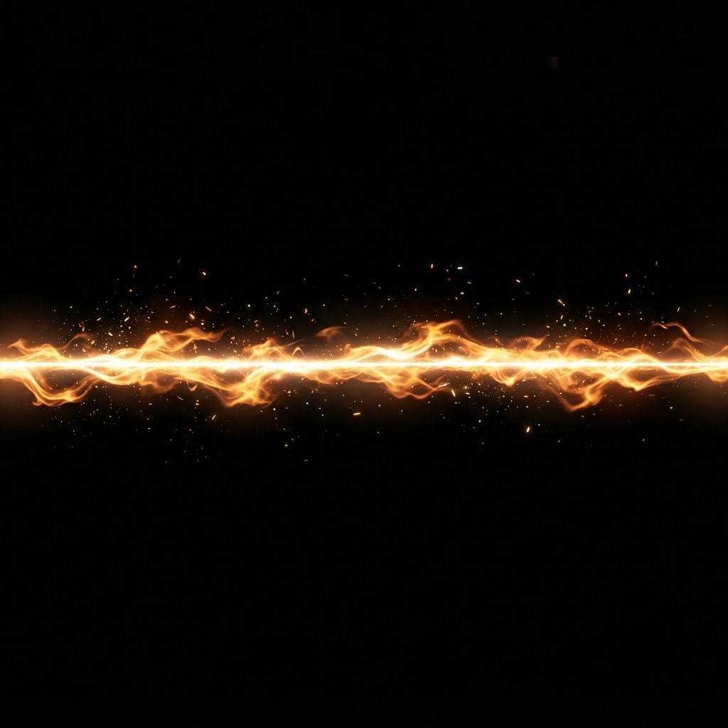 Image: Game VFX sprite texture only. A long thin HORIZONT