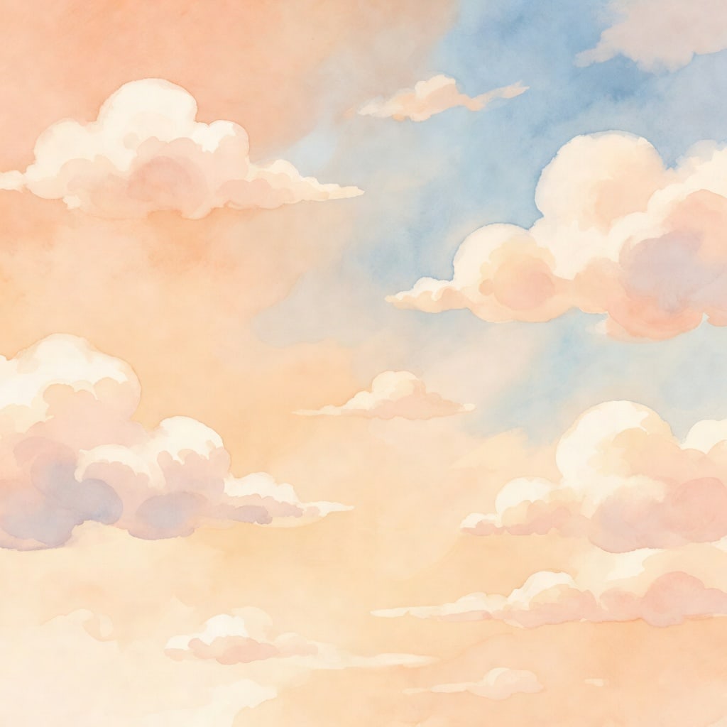 Watercolor Forest Sky Texture