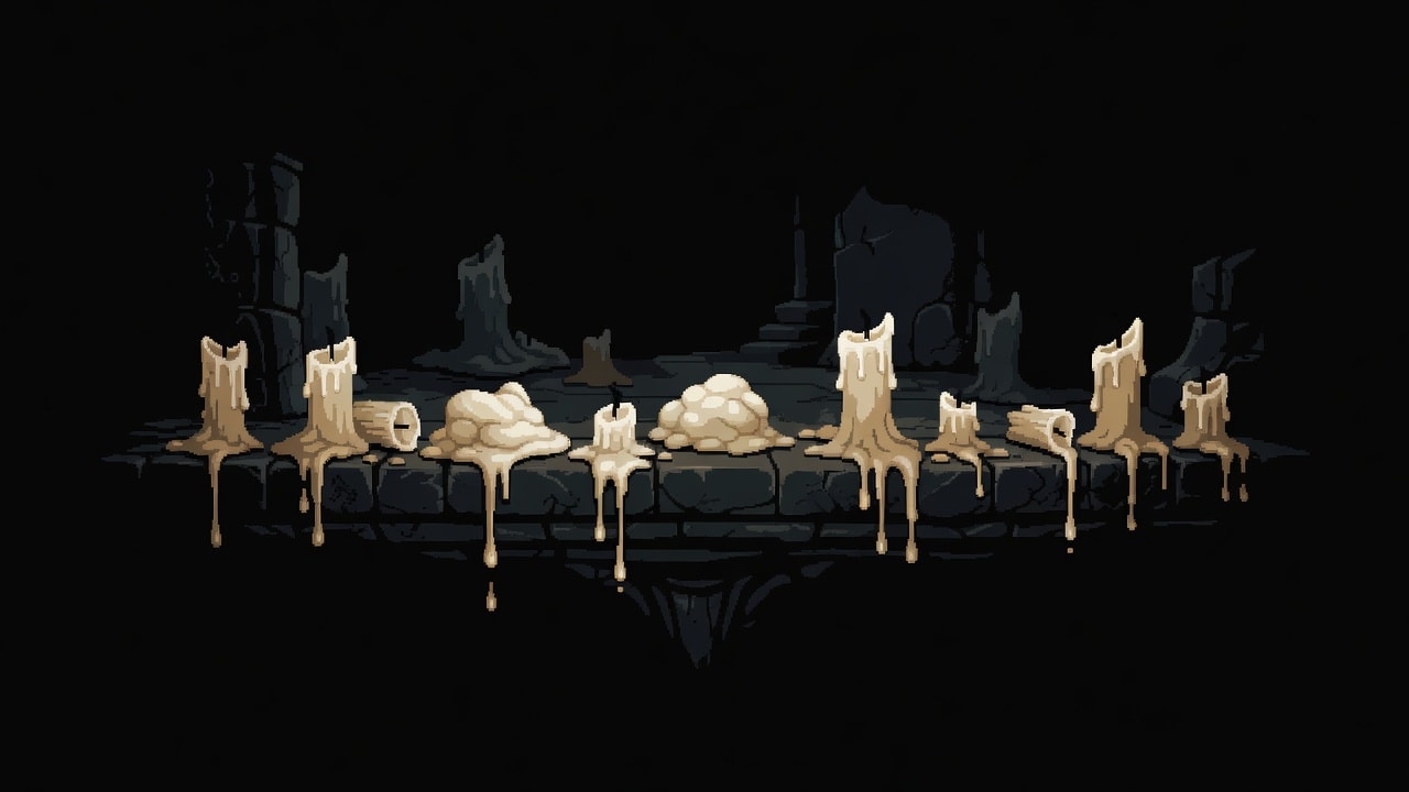 Melted Candle Wax Props