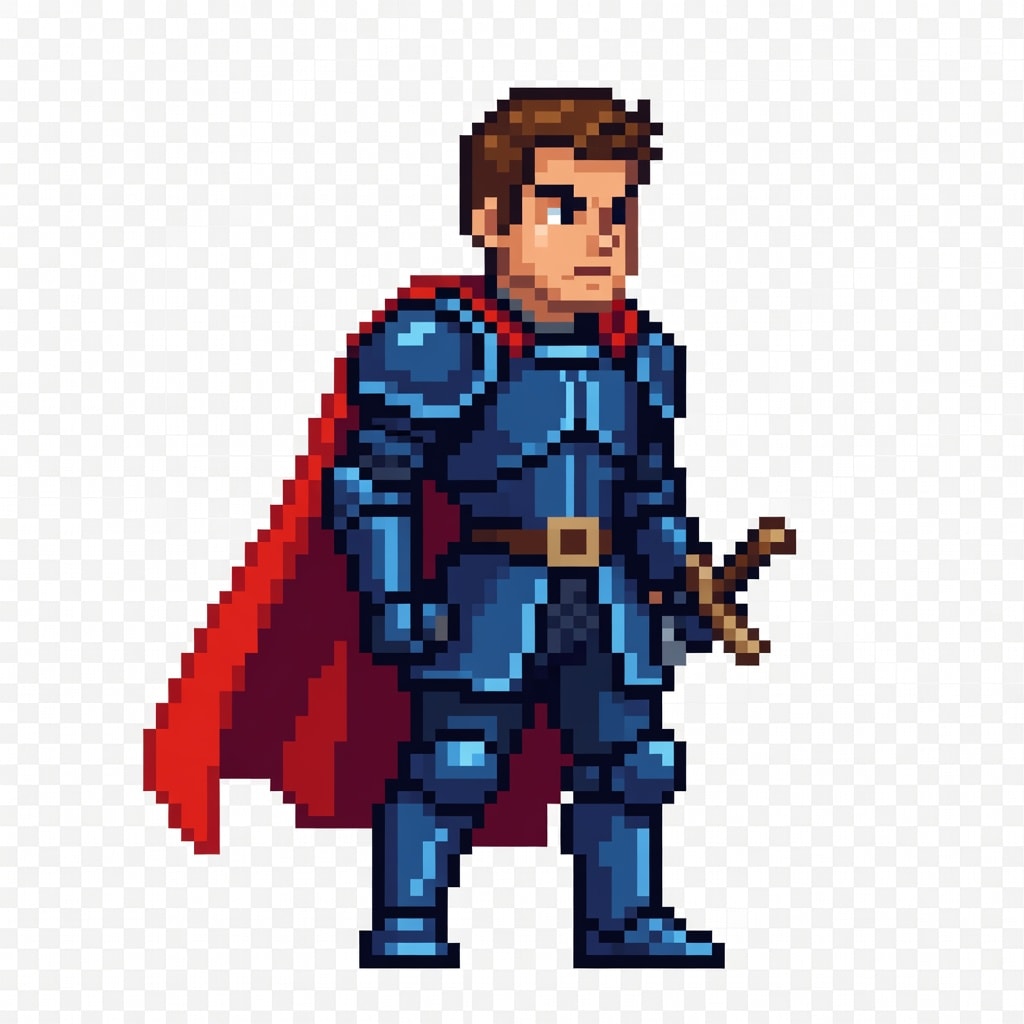 Kael Warrior Pixel Sprite