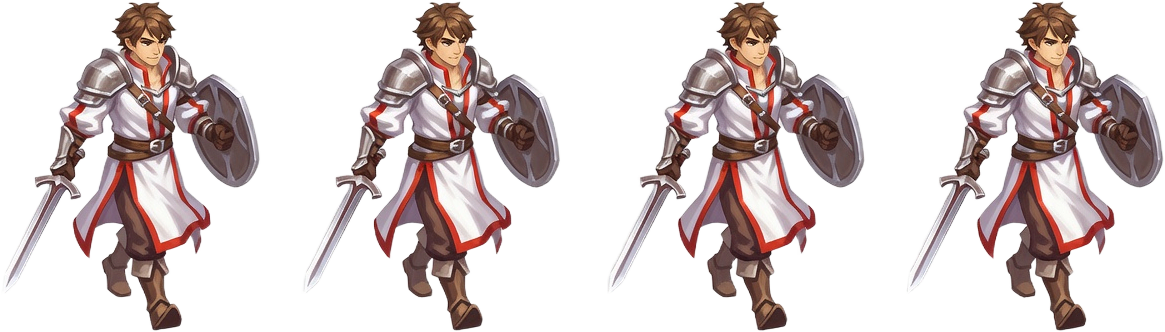 Hero Walk Sprite Strip