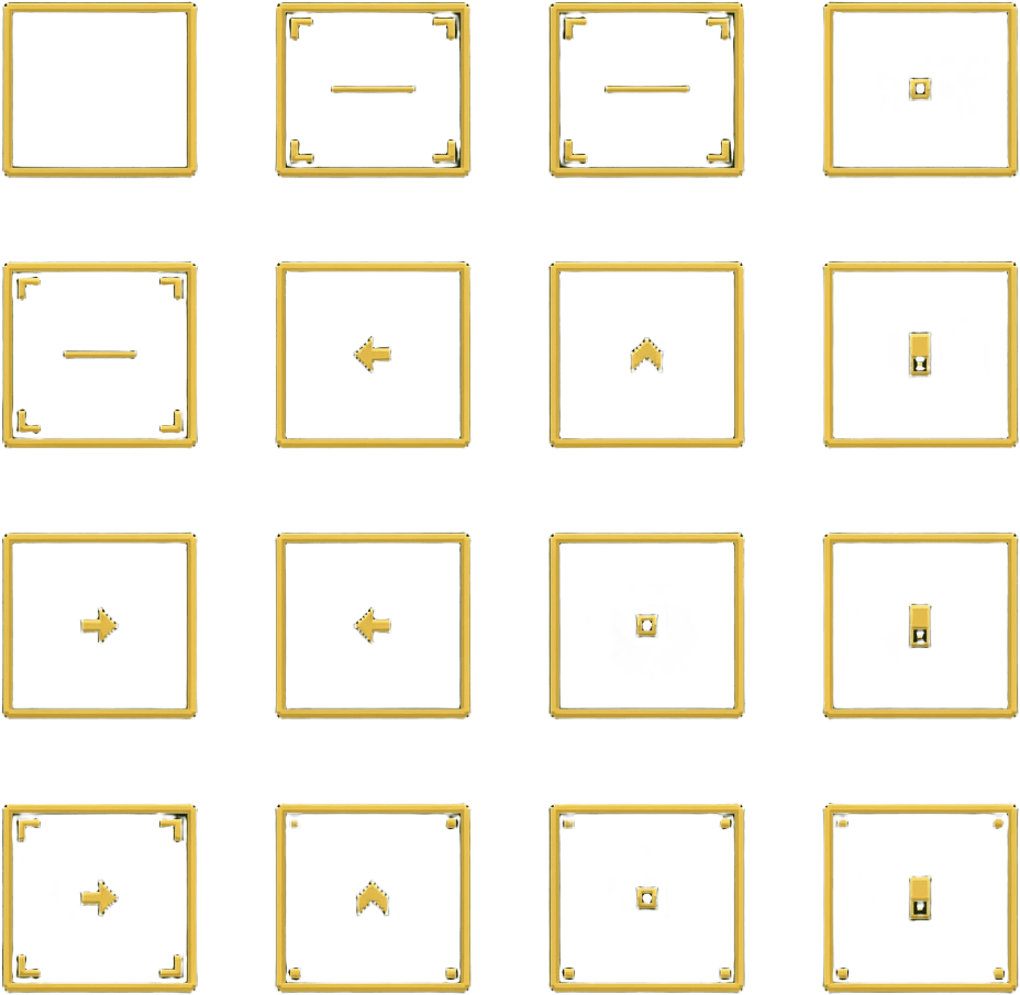 Classic Pine and Gold UI Ornaments