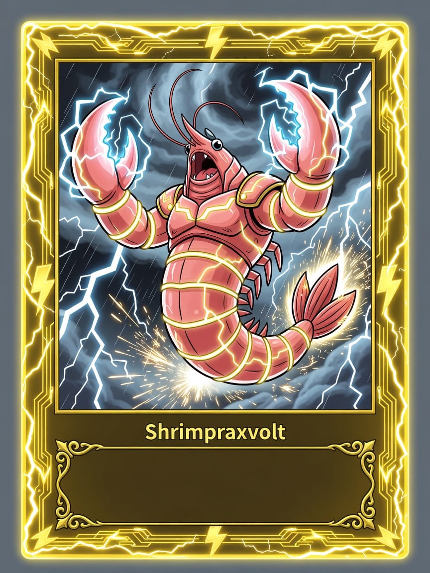 Shrimpraxvolt card face