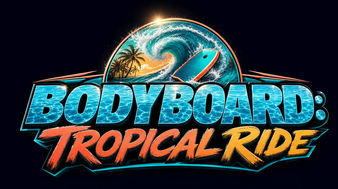 Bodyboard Tropical Ride Logo