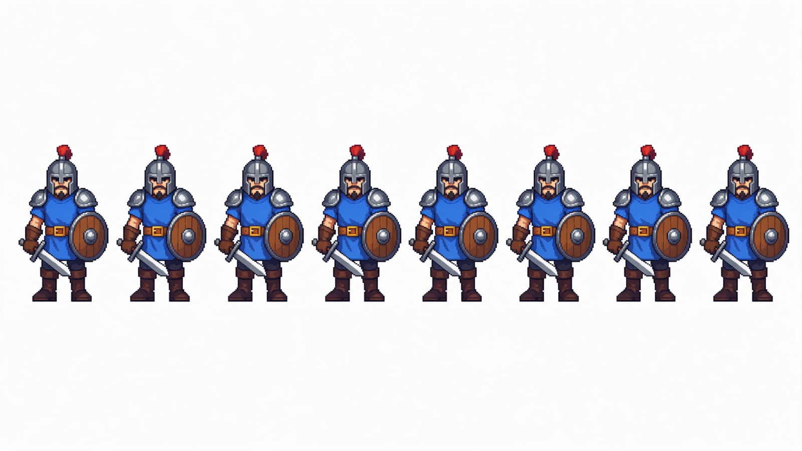 Warrior idle_down 8-frame sheet