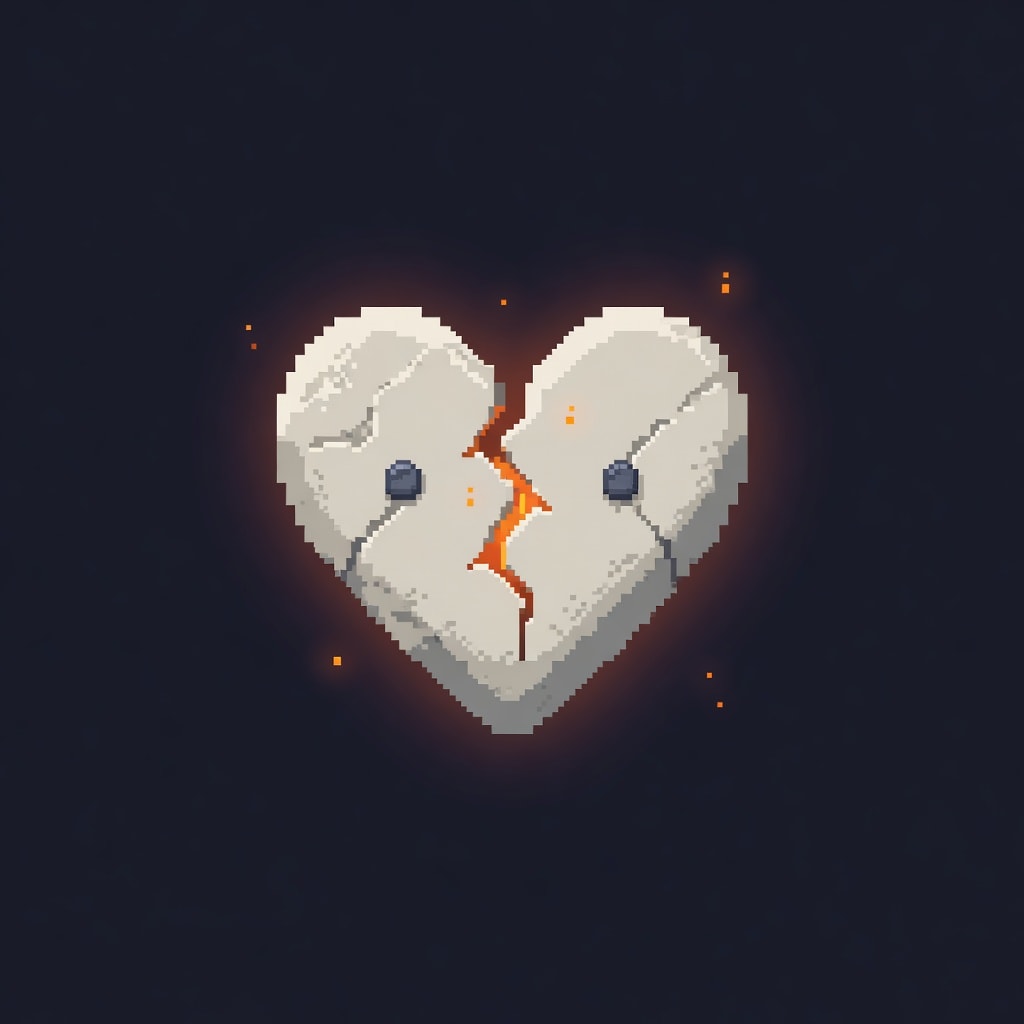 Bone Heart Charm