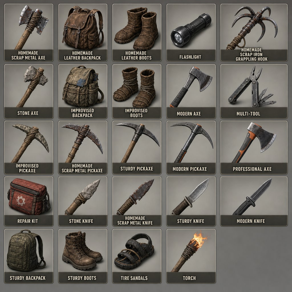 Survival Inventory UI Kit