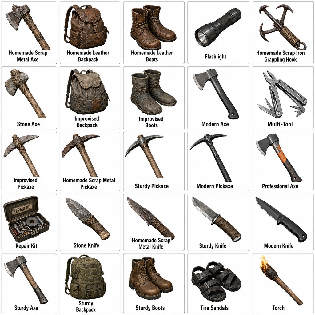 Survival Inventory Icons