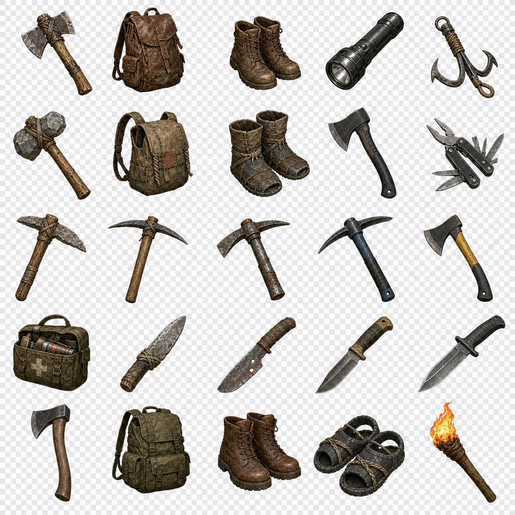 Survival Inventory Icon Kit