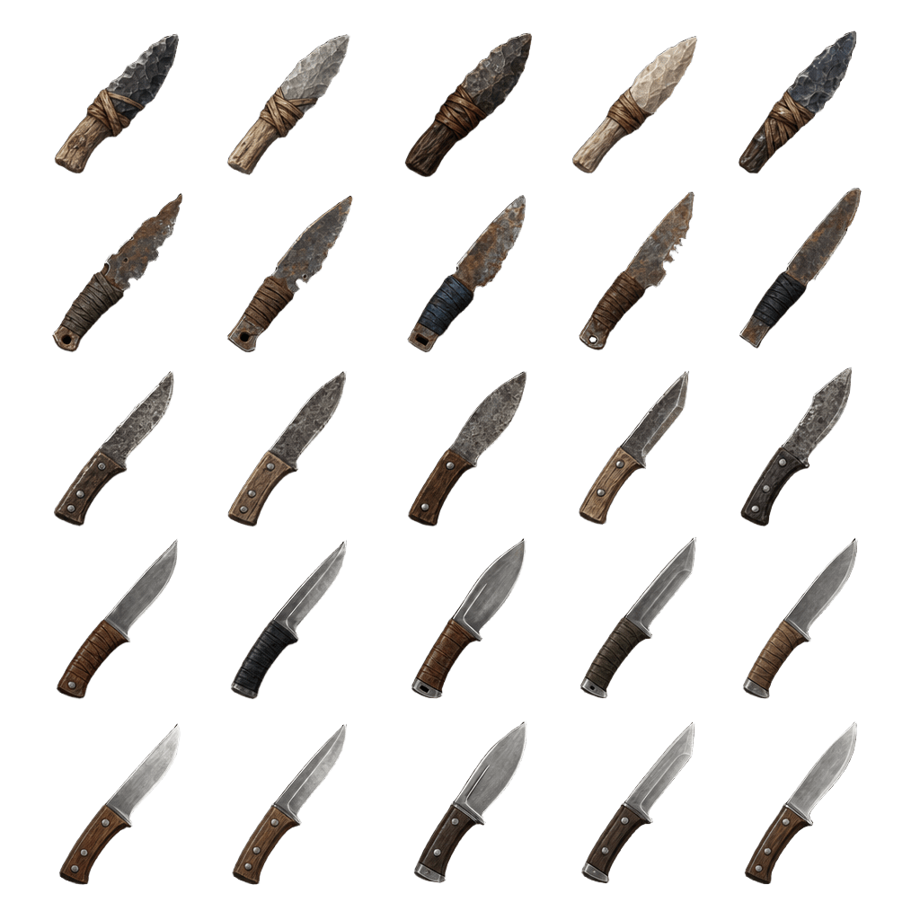 512x512 pixel image. black background survival