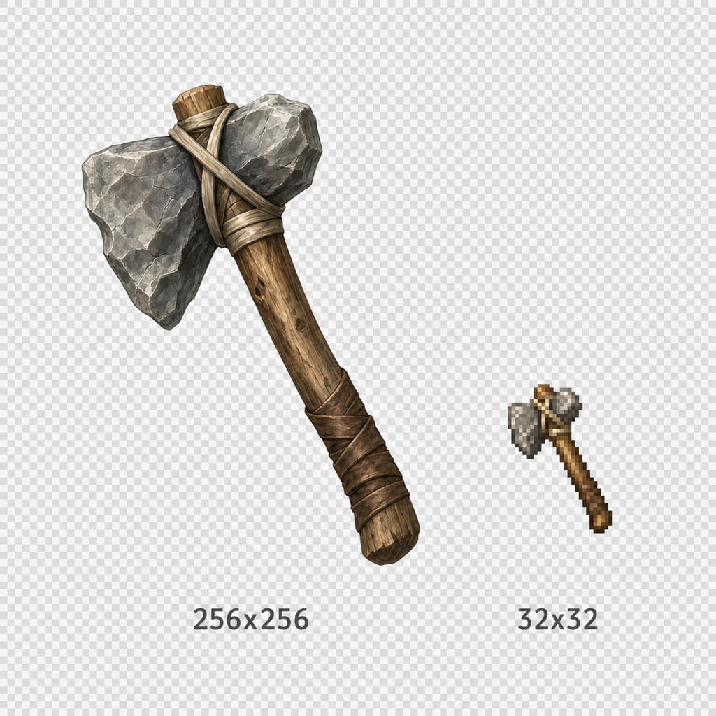 Stone Axe Inventory Icons