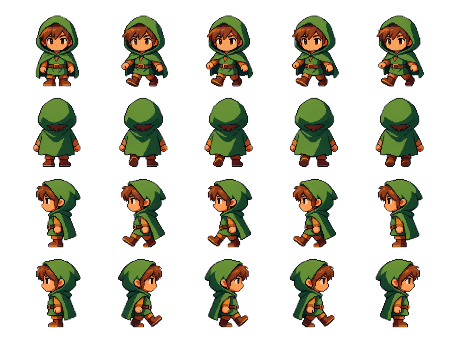 Forest Adventurer 4-Direction Walk Sheet