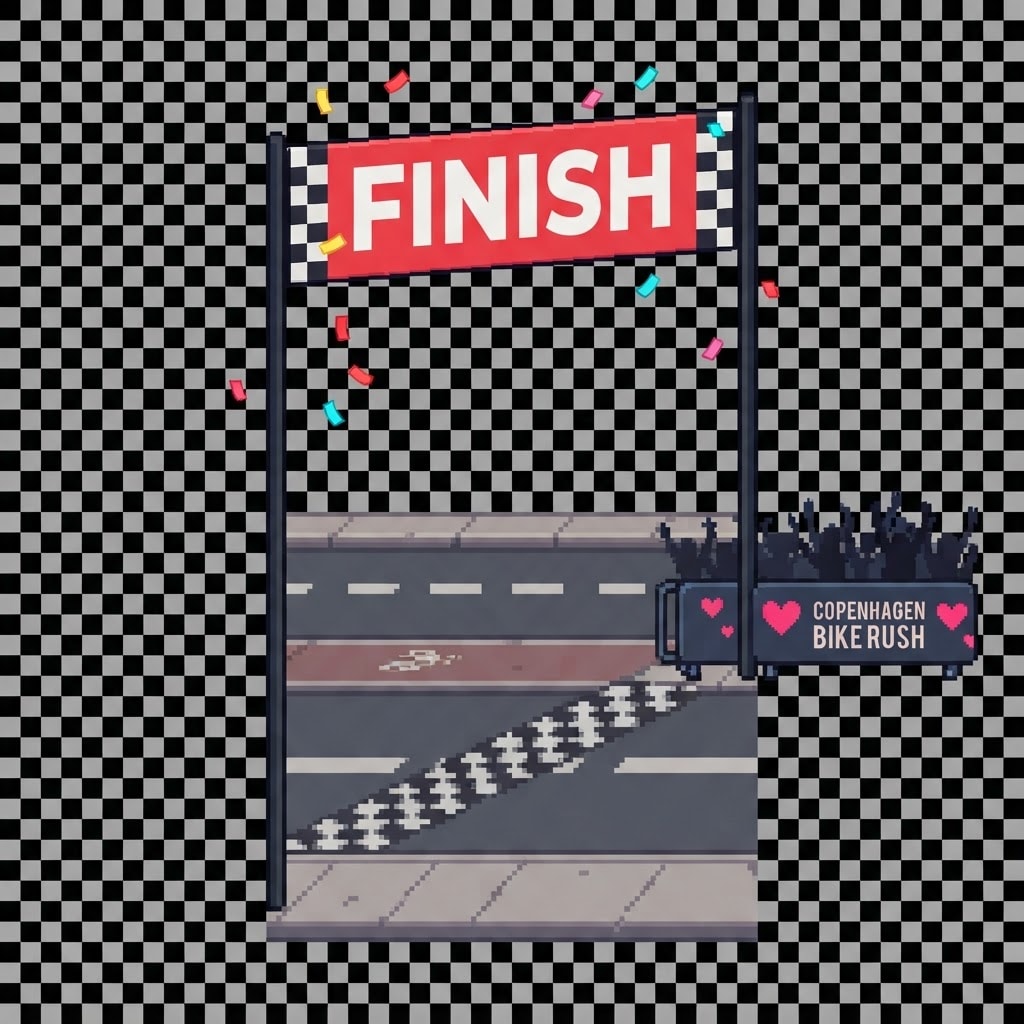 Image: Game sprite prop for a 2D side-scrolling bike race