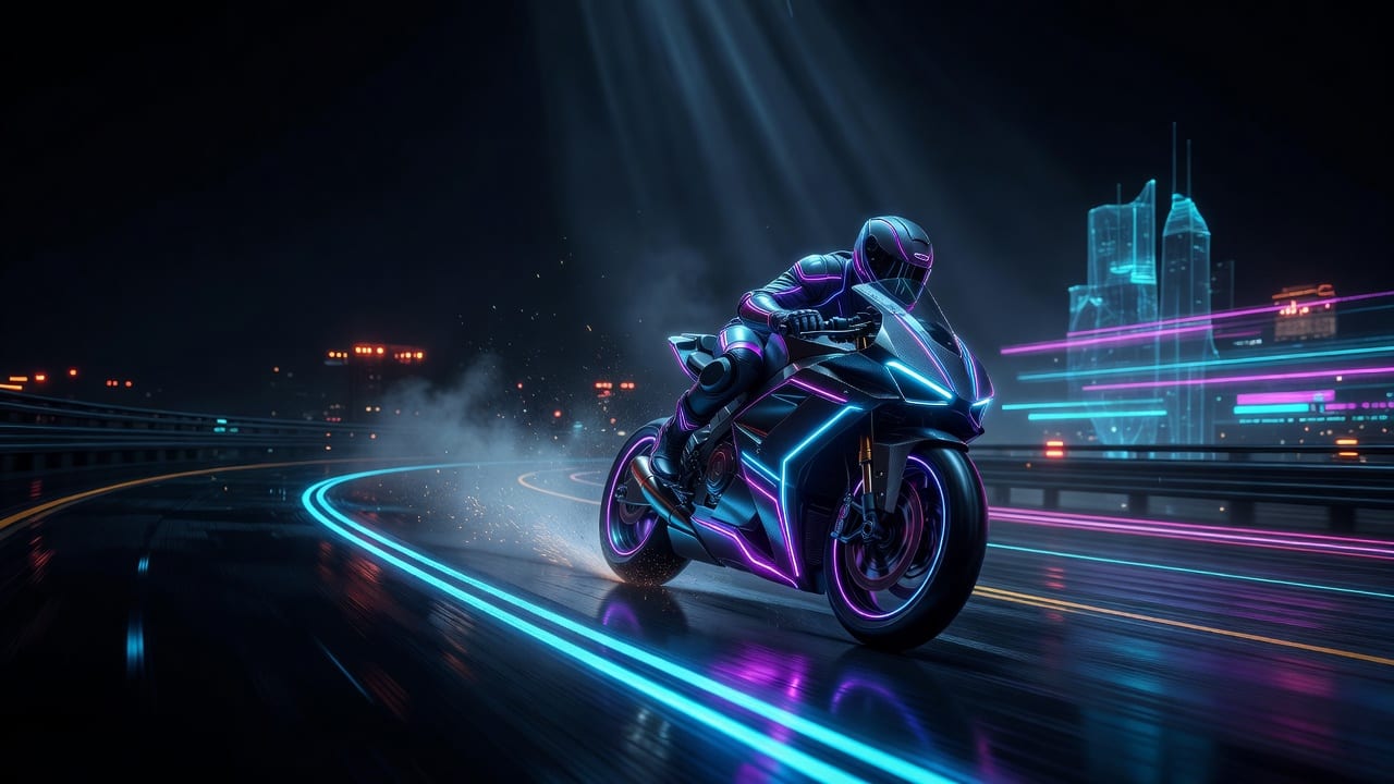 Neon Velocity Racing X Hero Key Art