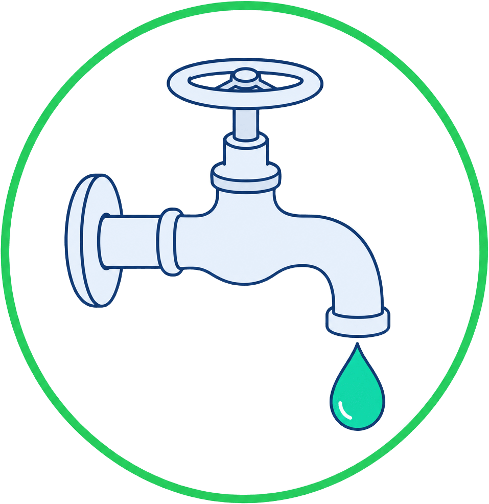 Water Tap Start Icon