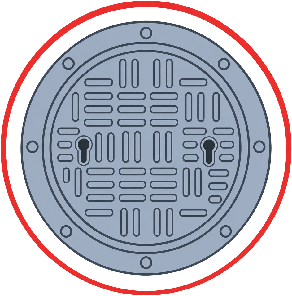 Manhole Cover Goal Icon