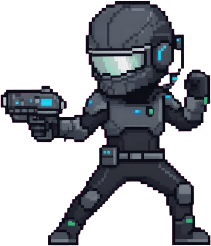 Pixel Sci Fi Guardian