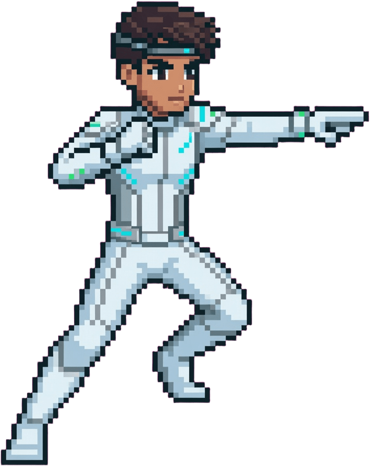 Speed Fighter G309 GamingEnCasa light pixel-art sprite