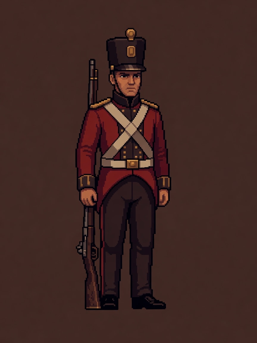 British Redcoat Soldier Sprite