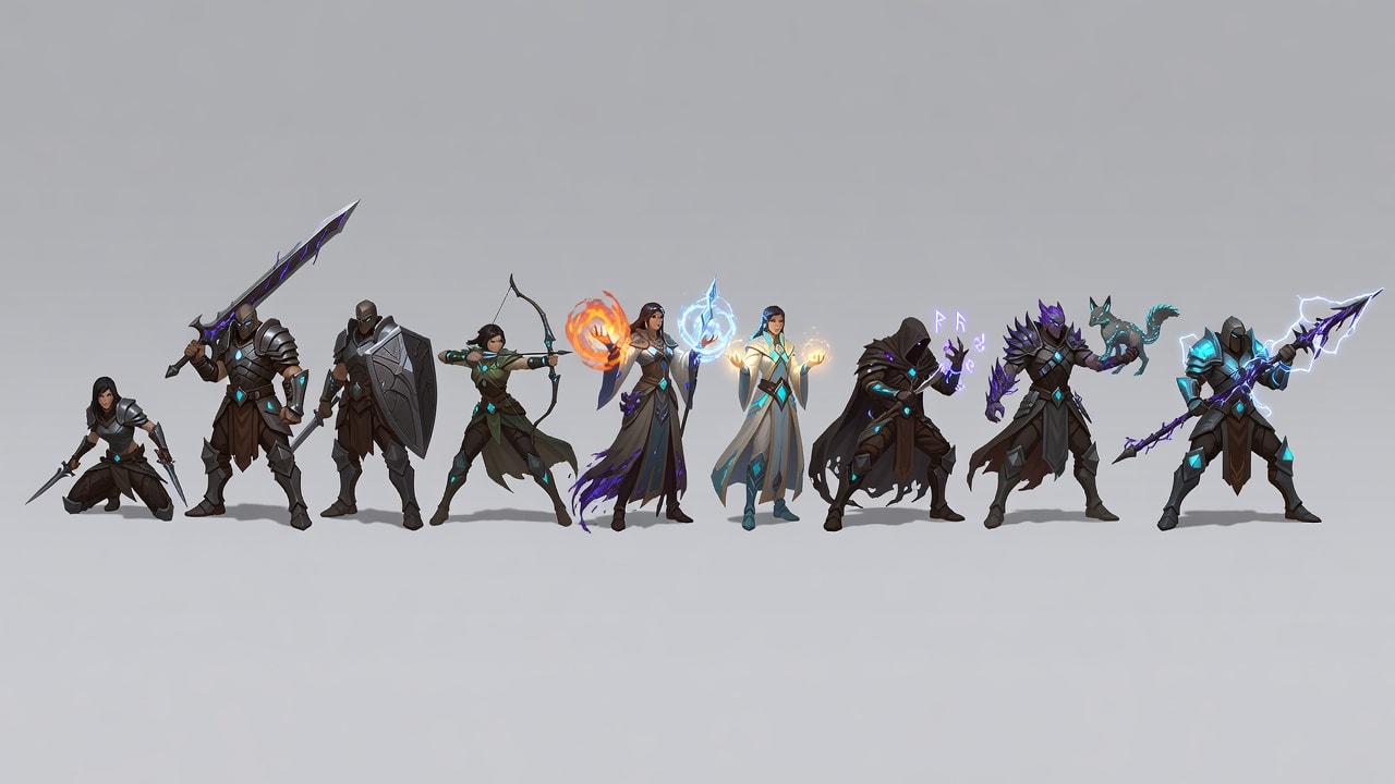 Aetherfall Ten Class Roster