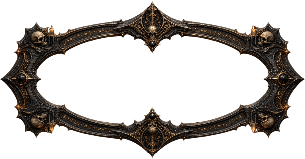 King Of Dreams Ornate Empty Title Plate