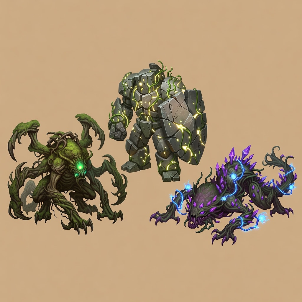 Aetherfall Forest Enemy Trio Retry