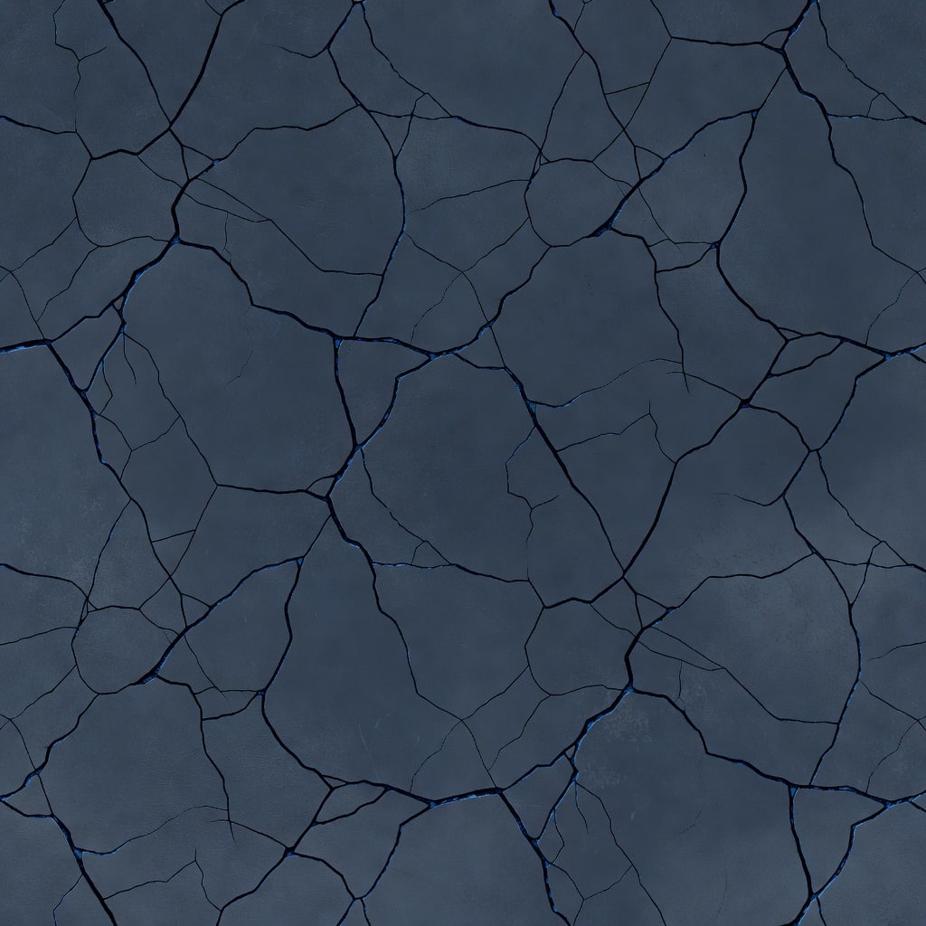 Dark Blue Lightning-Crack Wall Texture