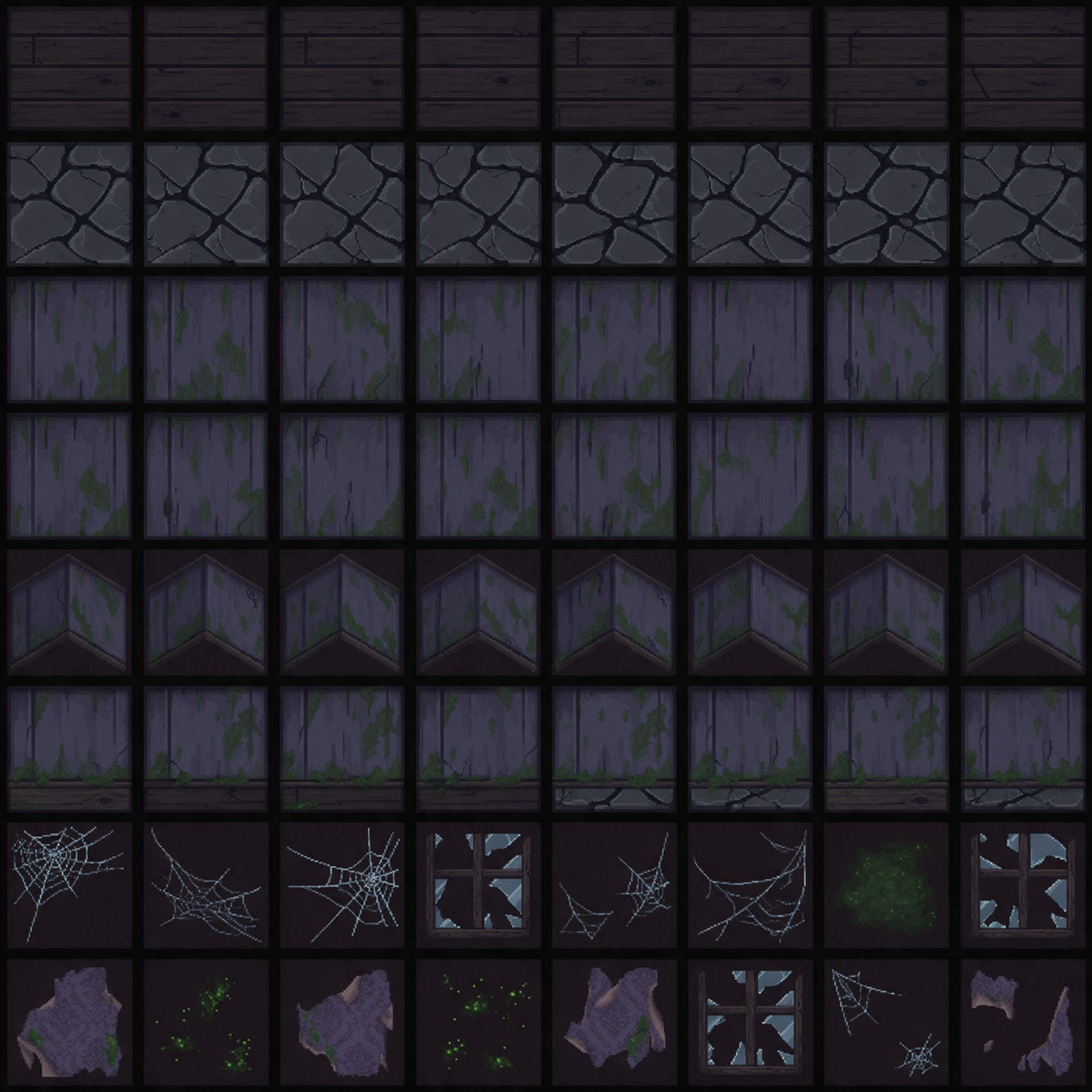 Haunted House 32x32 Pixel Tileset