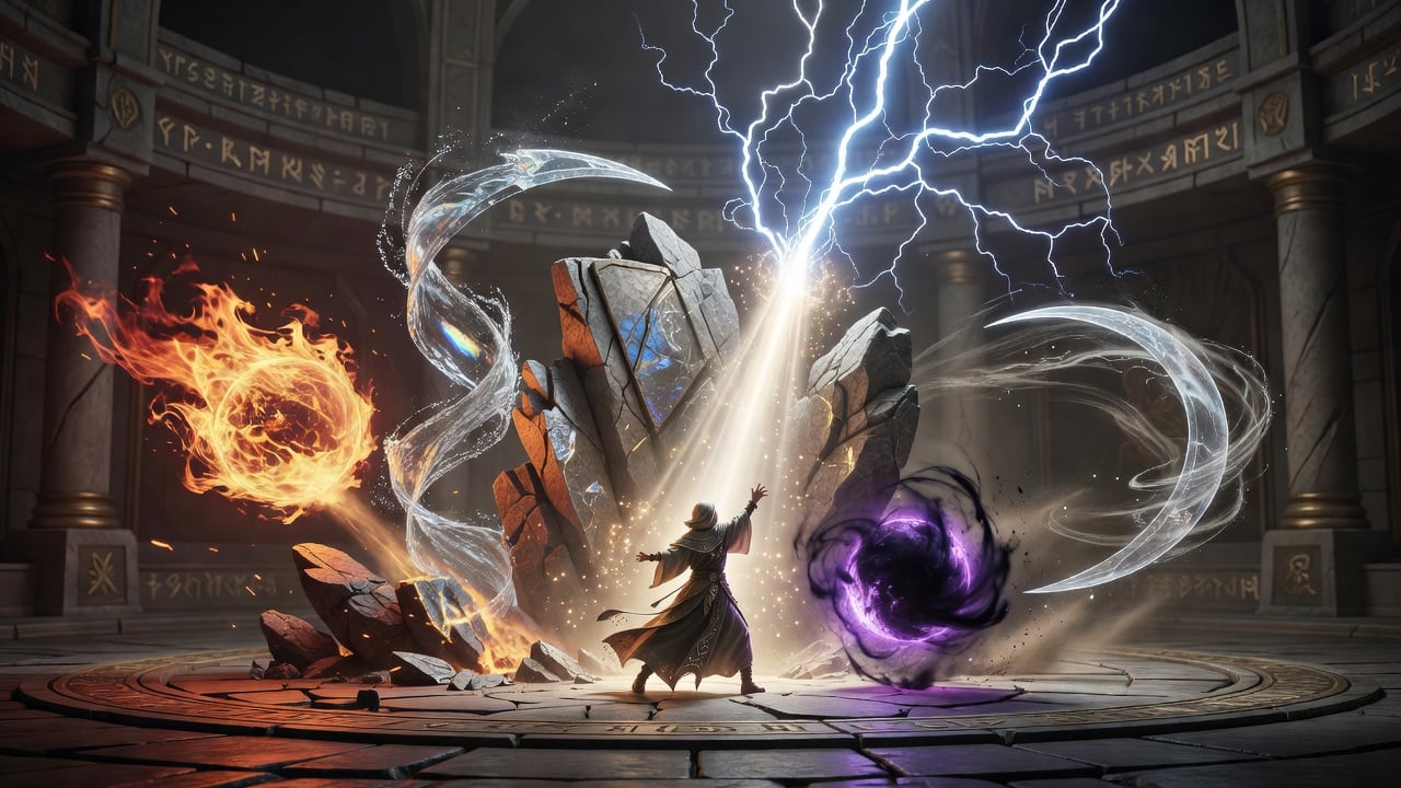 Afterlife Realms — Elemental Spell Showcase