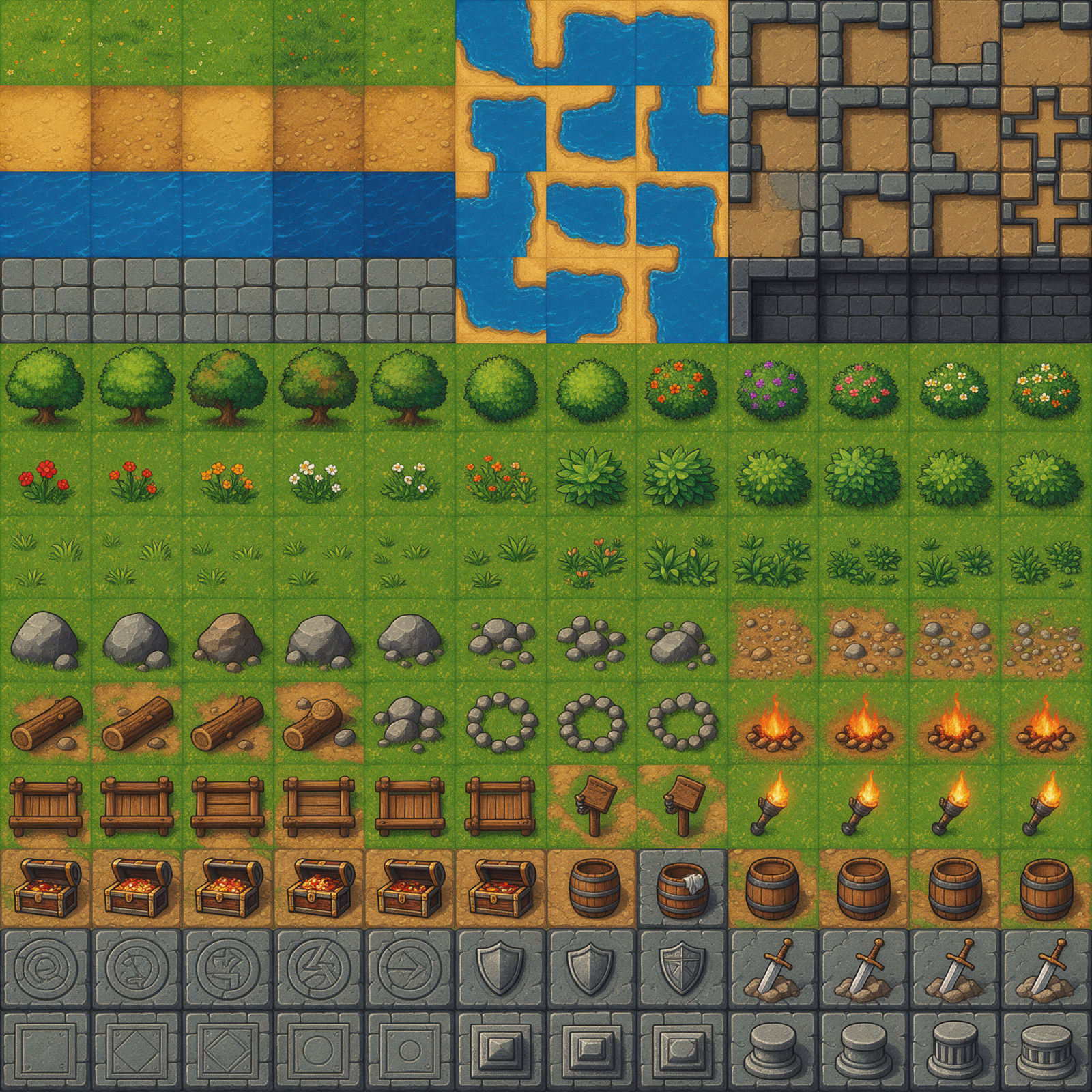 Heroic Top-Down RPG Tileset