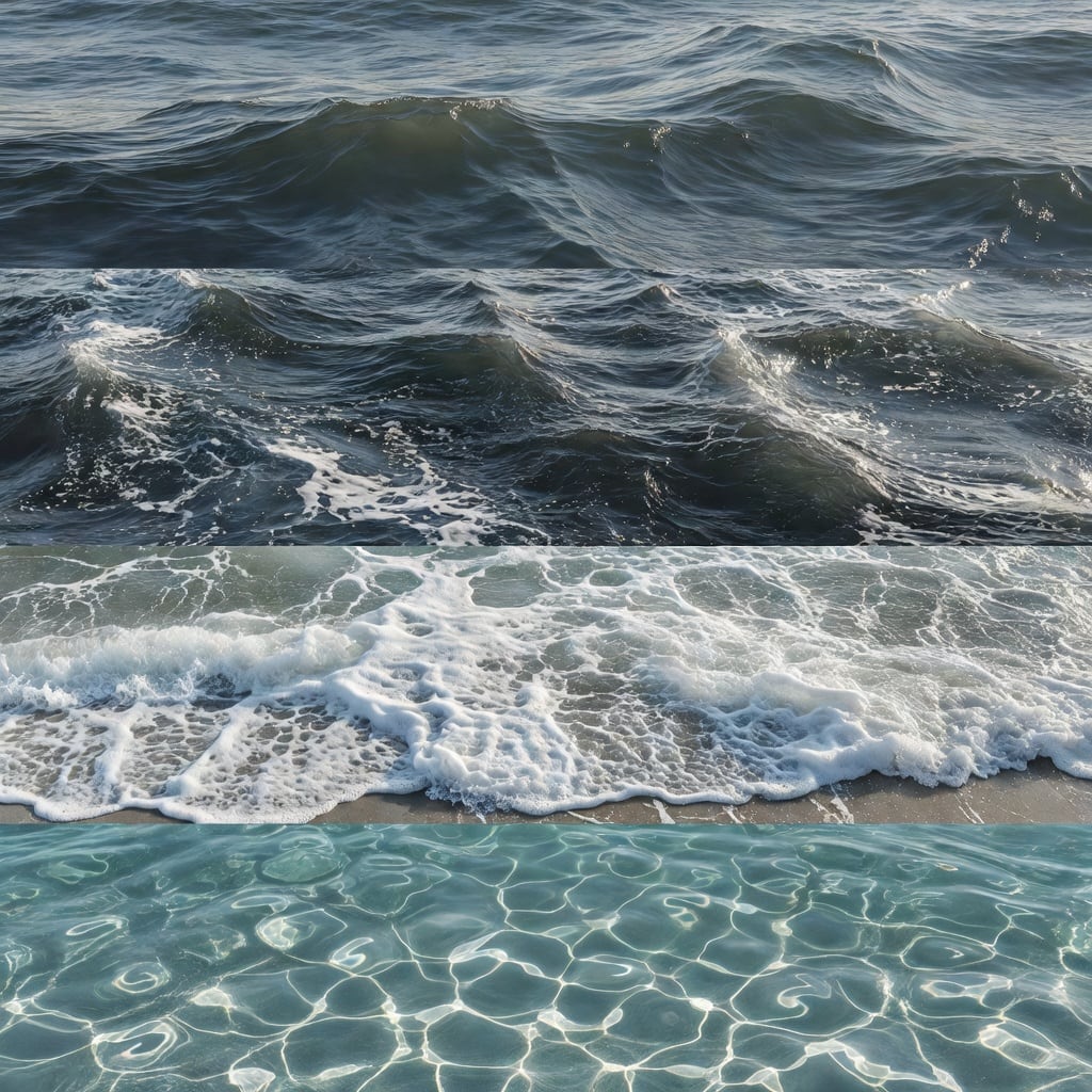 Ocean Surface Fluid Textures (1 / 4)