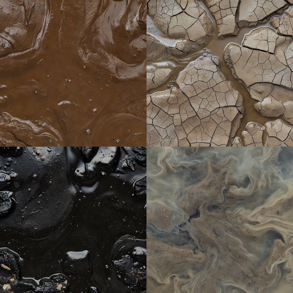 Mud and Sludge Fluid Textures (3 / 4)