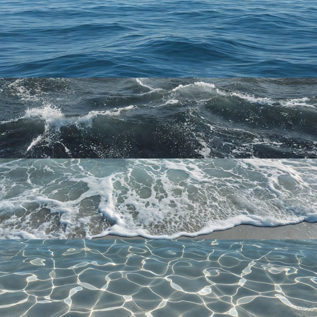 Ocean Surface Fluid Textures (3 / 4)