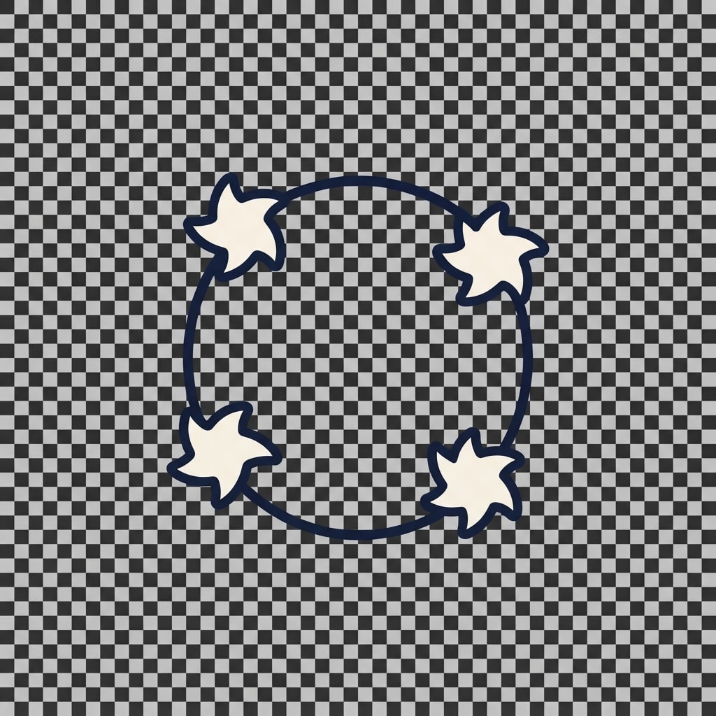 Image: A single flat game UI status icon: the classic "di