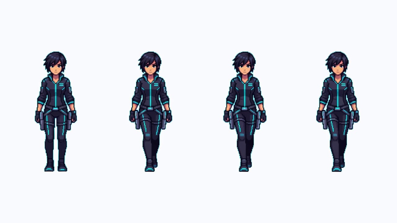 Kai pixel walk sheet sample