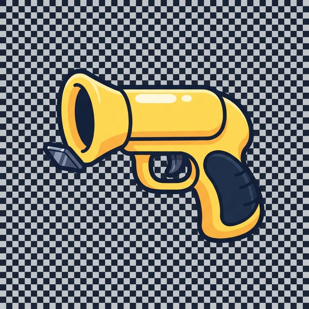 Image: Game weapon pickup icon, matched set. STRICT SPEC: