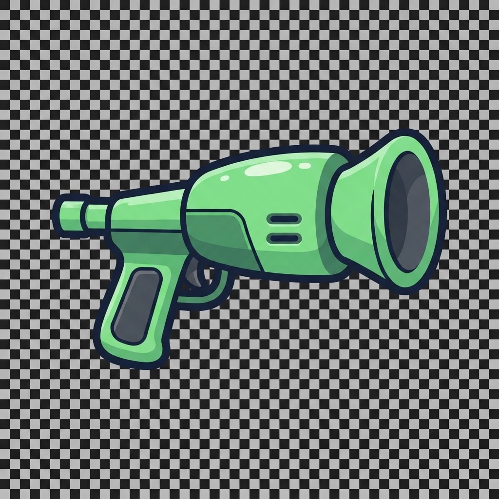 Image: Game weapon pickup icon, matched set. STRICT SPEC: