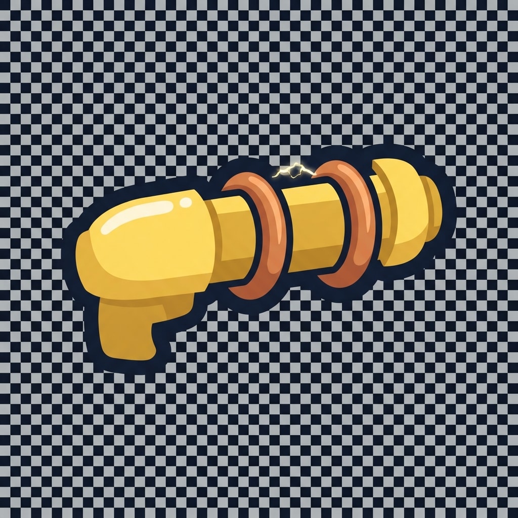 Image: Game weapon pickup icon, matched set. STRICT SPEC: