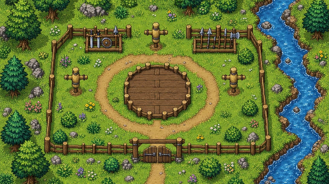 First Training Ground Pixel Map