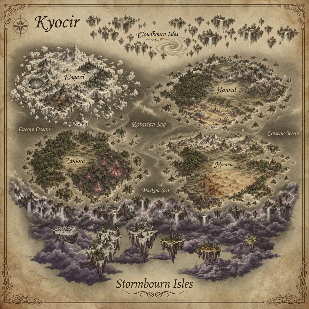 Stormbourn Isles Map