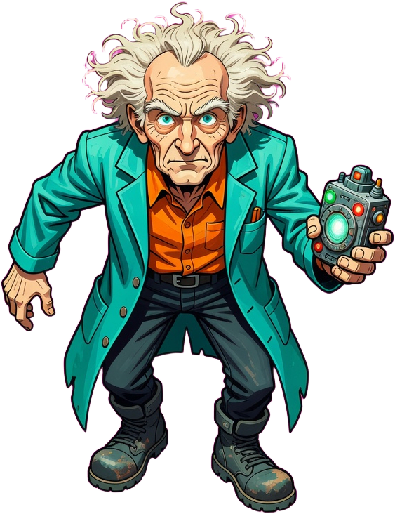 Top-Down Portal Scientist Sprite