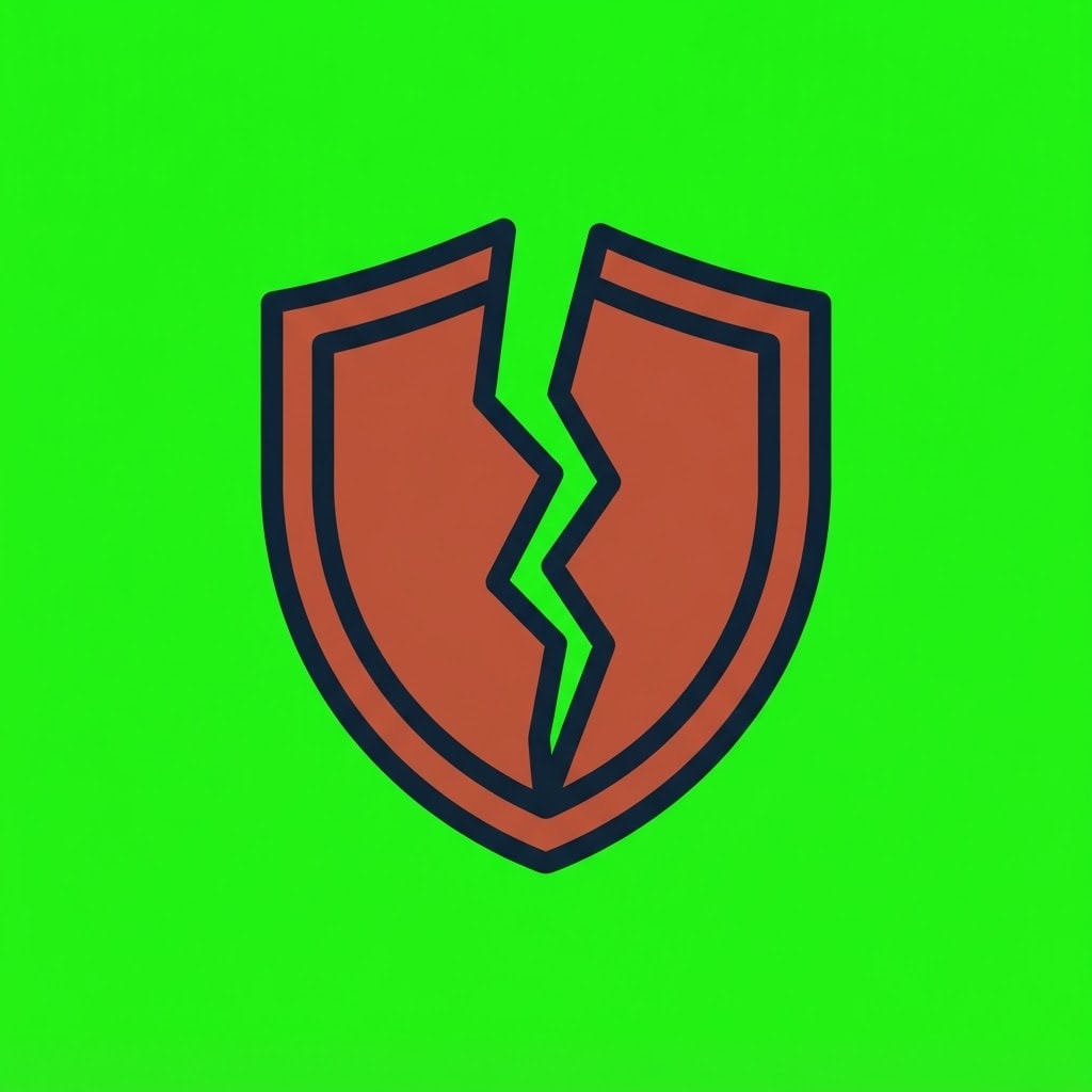 Image: A flat vector game status icon: a heater shield sp